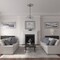 Ekena Millwork Milan Ceiling Medallion (Canopies up to 4 5/8"), 24 1/2"OD x 3 1/2"ID x 1"P, Castle Stone Crackle CM24MICSC - alternate 3